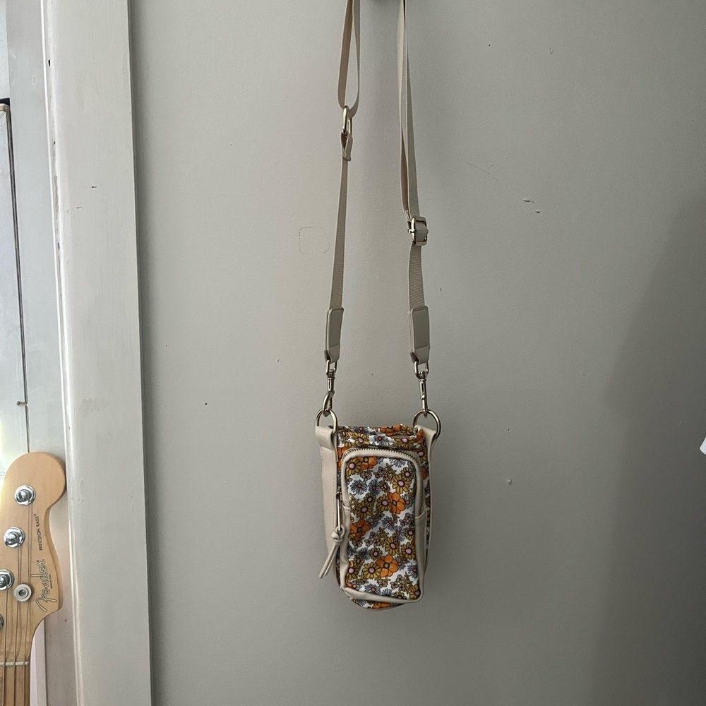 Floral Crossbody Bag with Adjustable Strap